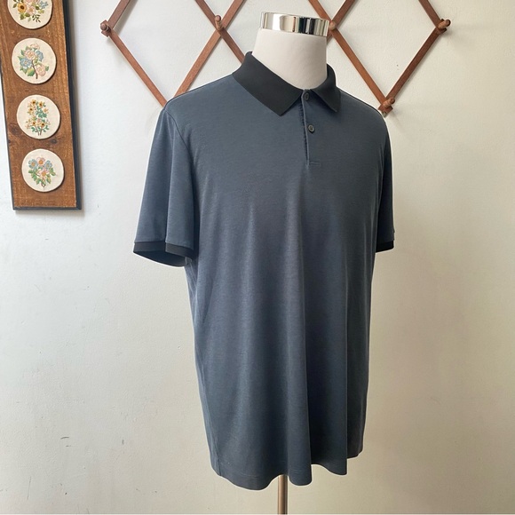 Theory Pima Cotton Pique Band Polo - Picture 7 of 14